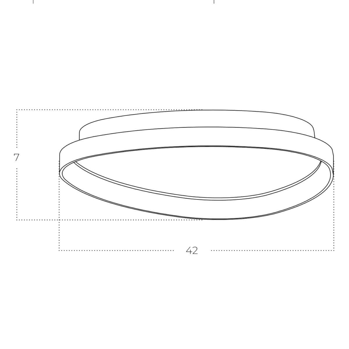 Lampa sufitowa AMANDA 40 CCT 3-STEP DIMM złota AZ5770 - AZzardo - obrazek 2