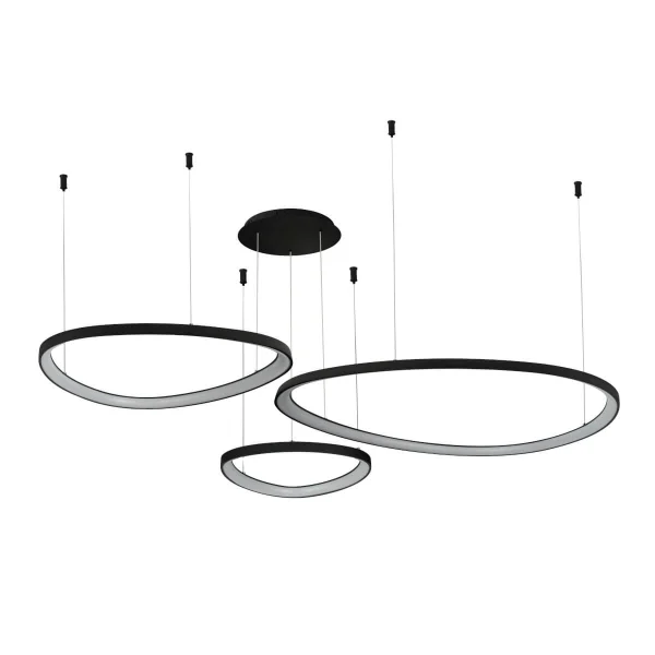 Lampa wisząca AMANDA 42+62+82 CCT 3-STEP DIMM czarna AZ5774 - AZzardo