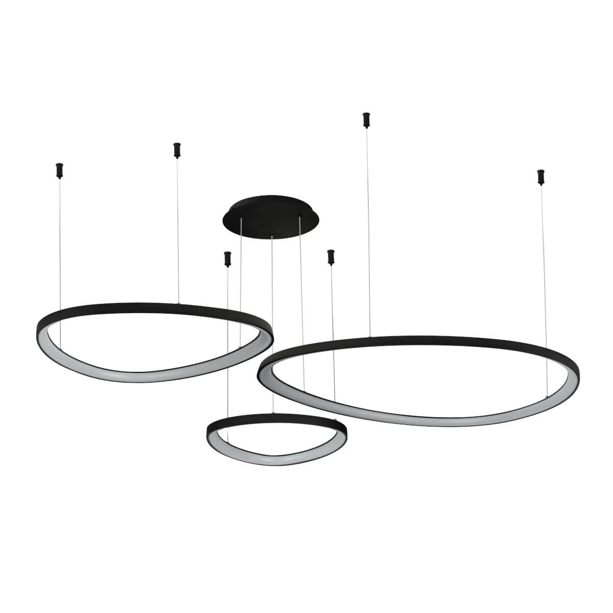Lampa wisząca AMANDA 42+62+82 CCT 3-STEP DIMM czarna AZ5774 - AZzardo