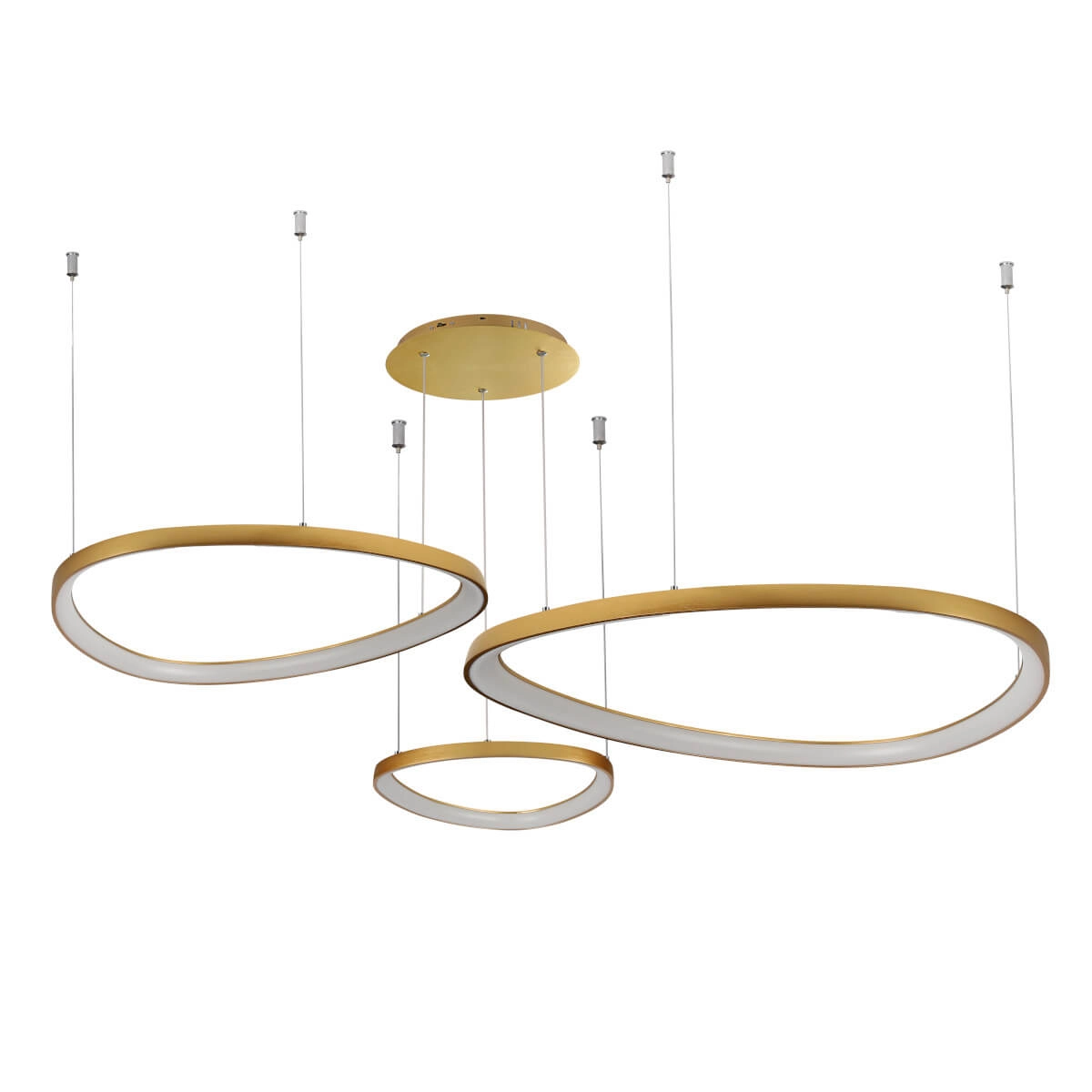 Lampa wisząca AMANDA 42+62+82 CCT 3-STEP DIMM złota AZ5775 - AZzardo