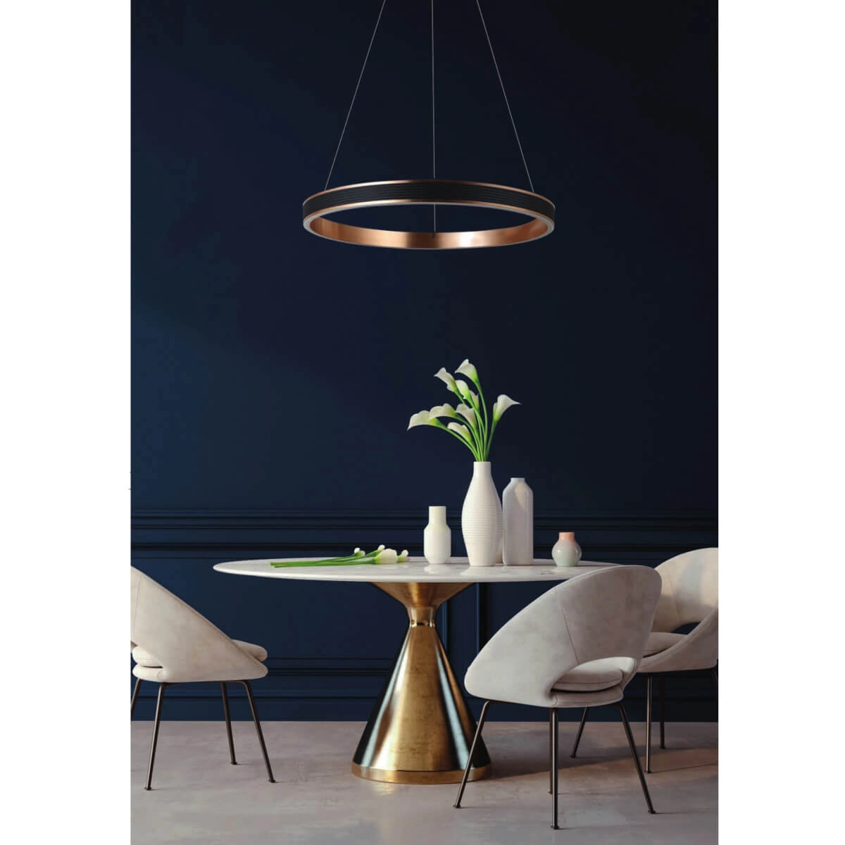 Lampa wisząca RIO 80 3-STEP DIMM LED czarna+miedziana AZ5778 - AZzardo - obrazek 4
