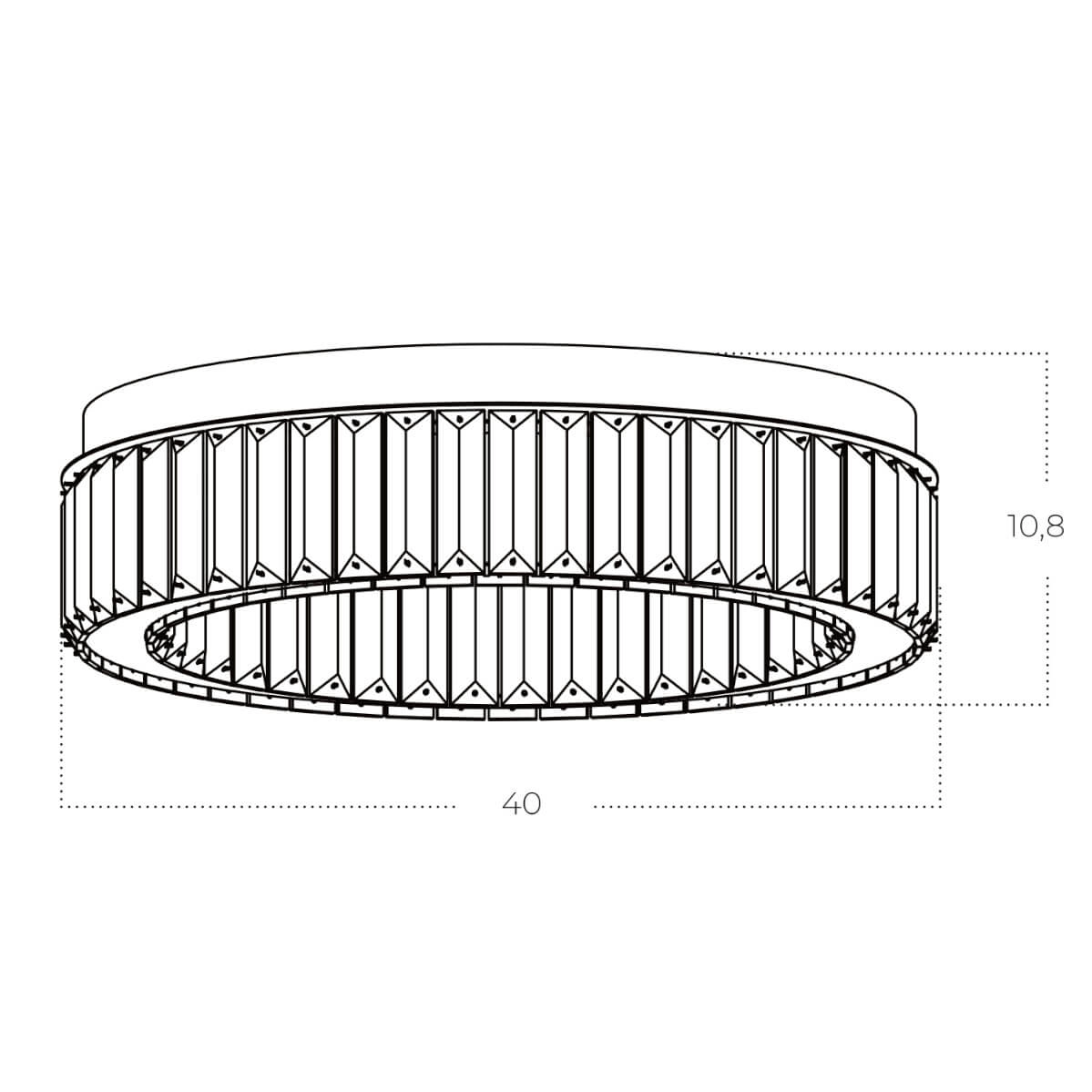Lampa sufitowa SPARK 40 DIMM chrom AZ5783 - AZzardo - obrazek 3