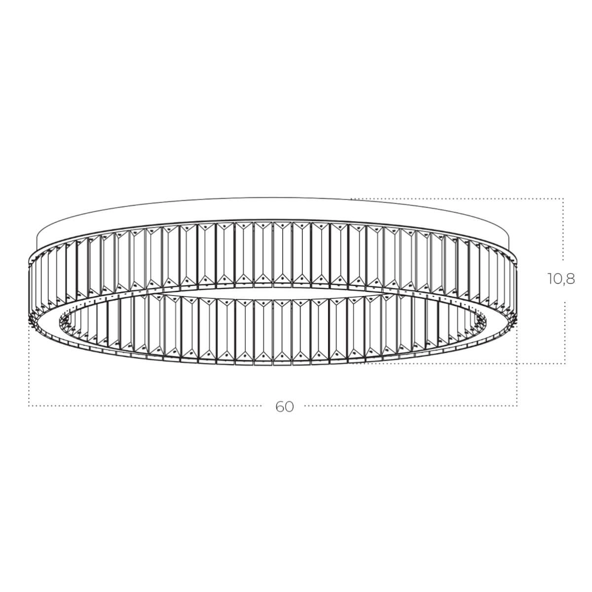 Lampa sufitowa SPARK 60 DIMM chrom AZ5785 - AZzardo - obrazek 3