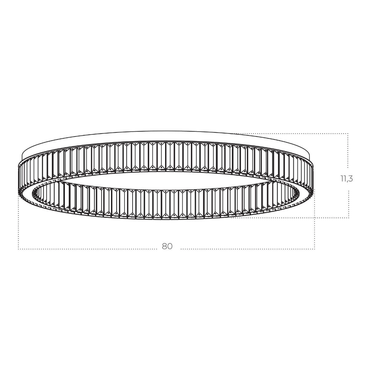 Lampa sufitowa SPARK 80 DIMM złota AZ5786 - AZzardo - obrazek 3