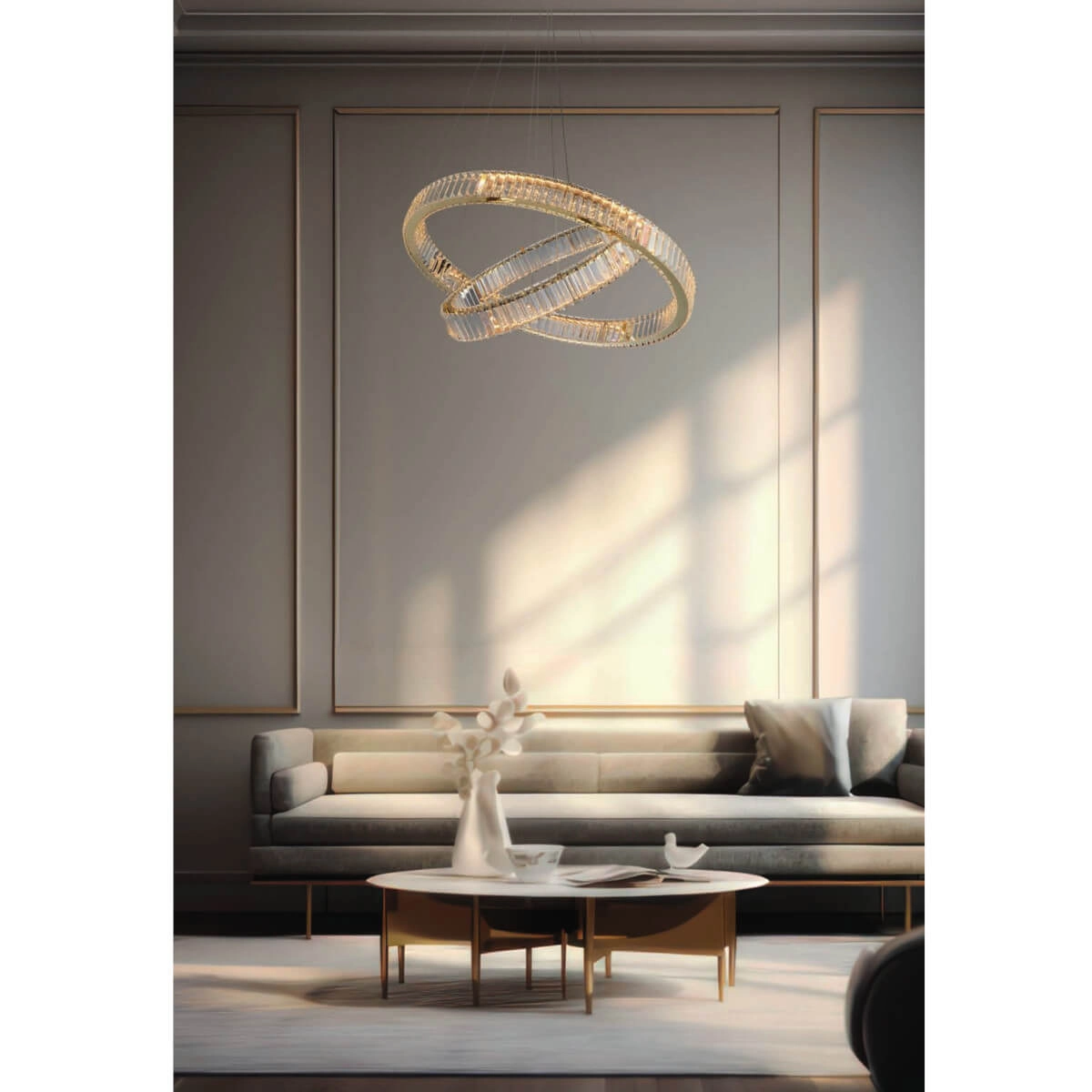 Lampa wisząca SPARK 60+80 DIMM złota AZ5792 - AZzardo - obrazek 3