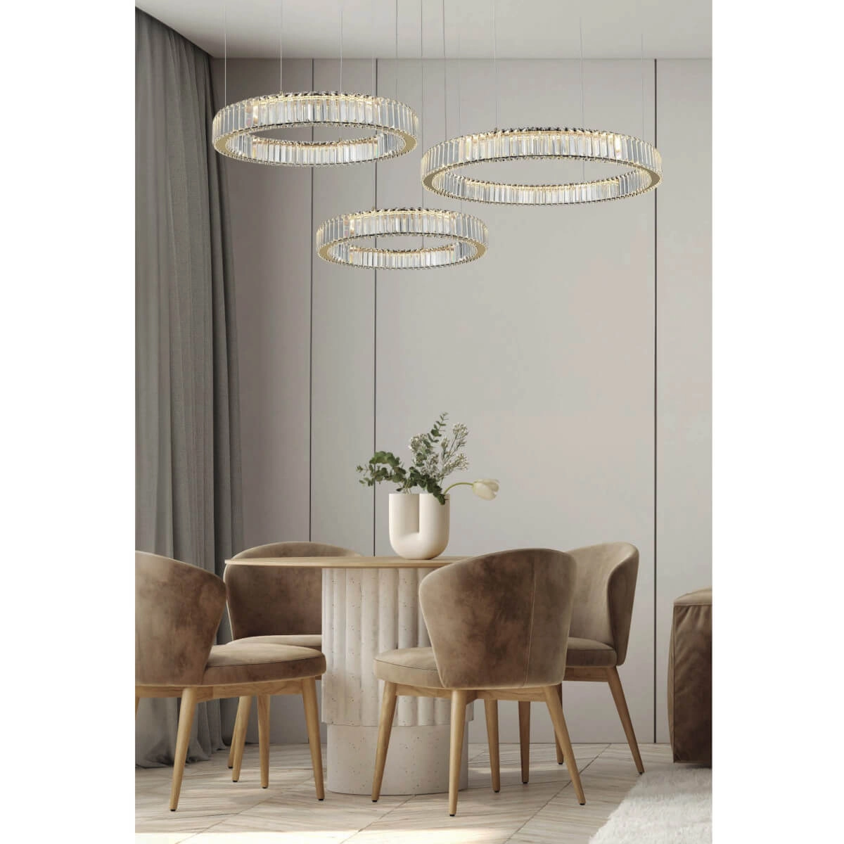 Lampa wisząca SPARK 40+60+80 DIMM złota AZ5794 - AZzardo