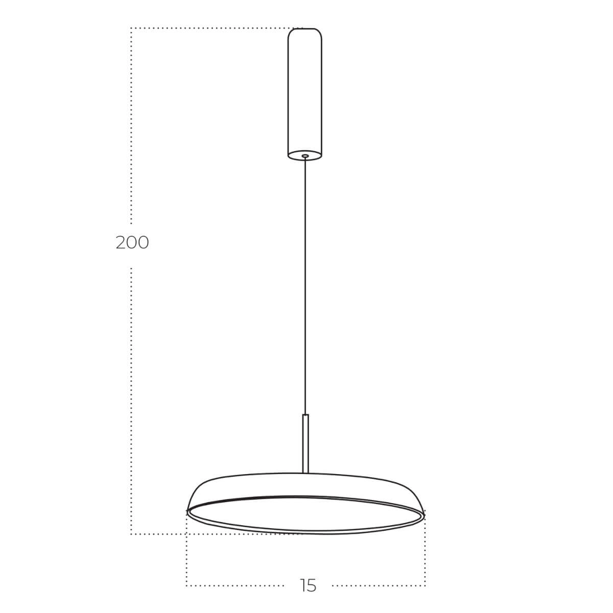 Lampa wisząca CLARA 15 biała AZ5809 - AZzardo - obrazek 3