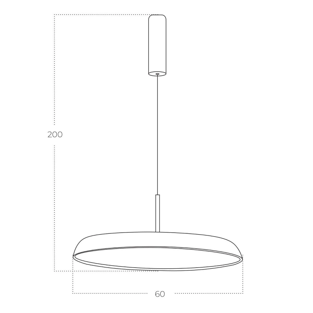 Lampa wisząca CLARA 60 CCT switch DIMM biała AZ5817 - AZzardo - obrazek 3