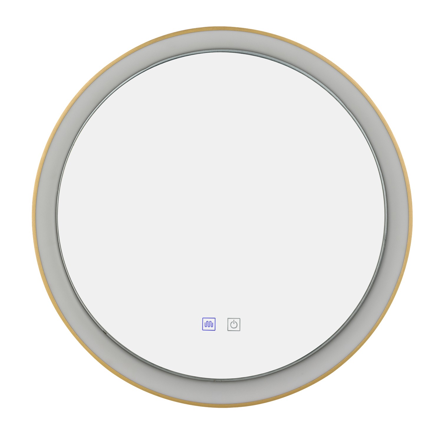 Lustro LED z podgrzewaniem SERGIO 80 HEATED CCT switch złota AZ5822 - AZzardo