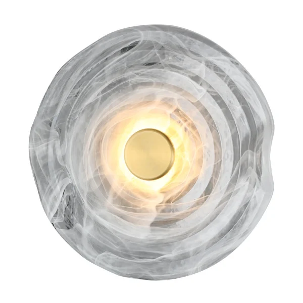 Lampa ścienno-sufitowa szklana NESTOR 30 mosiądz AZ5830 - AZzardo