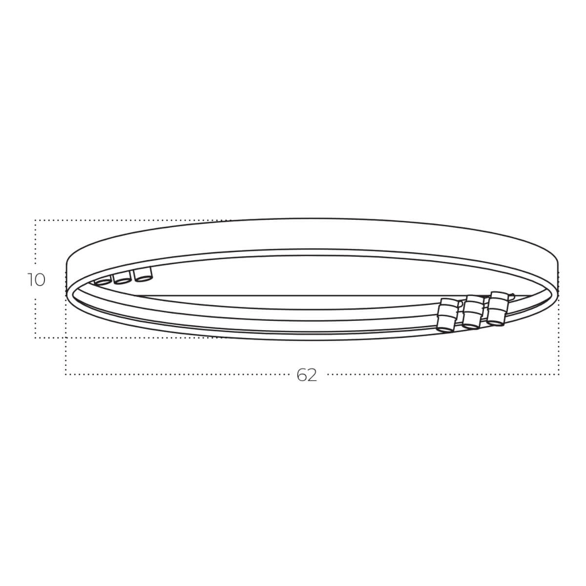 Lampa sufitowa czarno złoty SERAFINO 60 3-STEP DIMM AZ5832 - AZzardo - obrazek 4