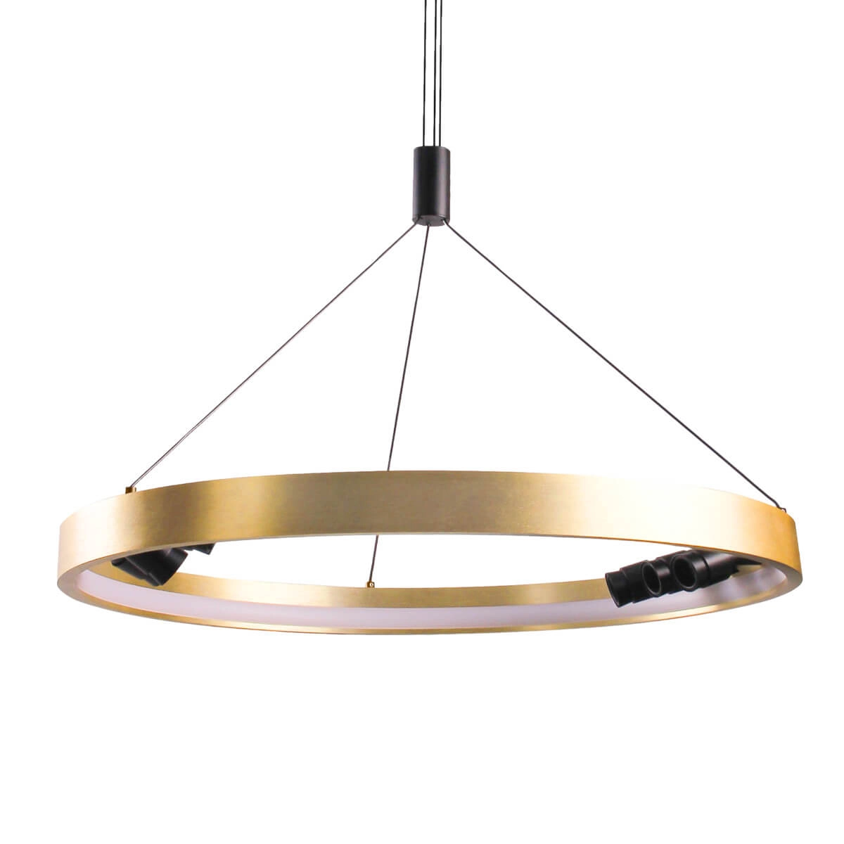 Lampa wisząca do salonu czarno złota SERAFINO 80 3-STEP DIMM AZ5835 - AZzardo