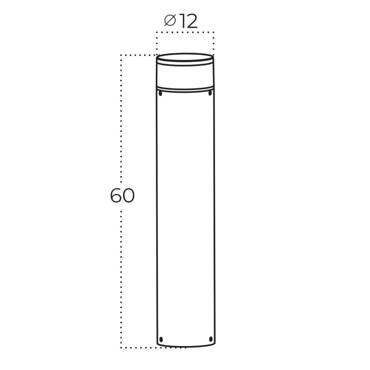 Słupek ogrodowy SILL IP54 3000K BK AZ5846 - AZzardo - obrazek 2