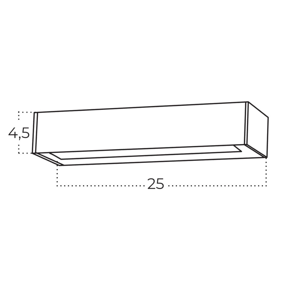 Kinkiet zewnętrzny ROSVIK 25 IP54 2x6W 3000K BK AZ5848 - AZzardo - obrazek 4
