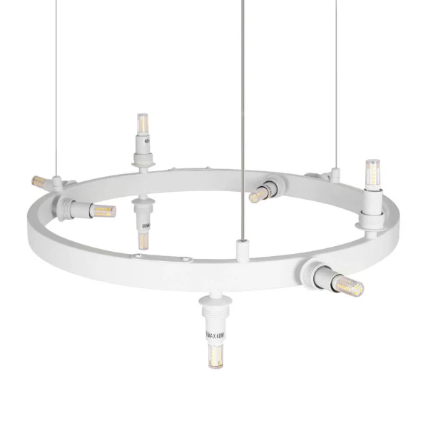 Podstawa lampy wiszącej biała BUBBLES LAMPBODY ROUND 10 WH AZ5870 - AZzardo