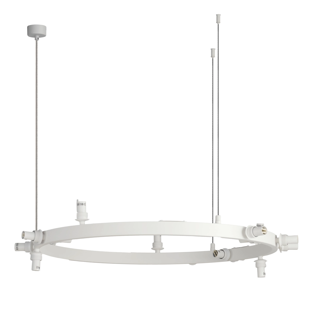 Podstawa lampy wiszącej biała BUBBLES LAMPBODY ROUND 15 WH AZ5876 - AZzardo - obrazek 2