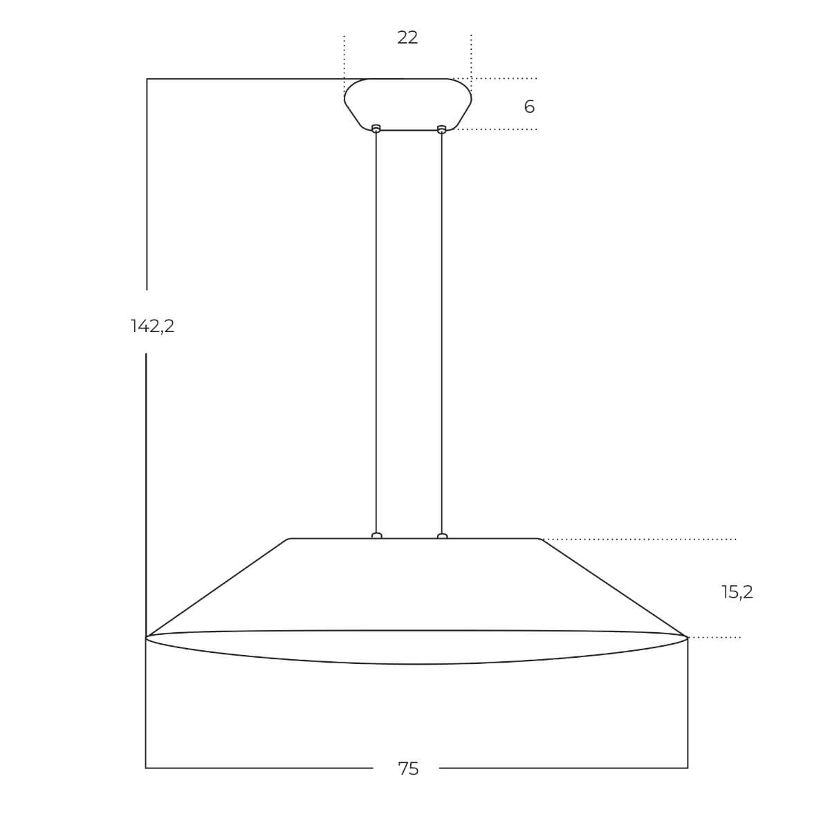 Lampa wisząca z kloszem filcowym i soczewką FELMAN BLACK DIMM AZ5900 - AZzardo - obrazek 6
