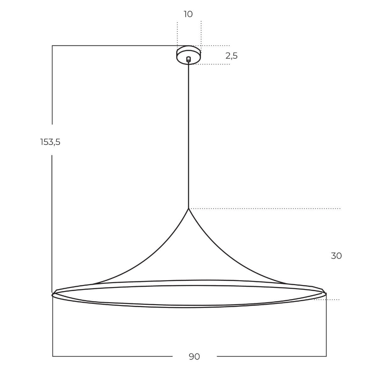 Lampa wisząca KELDAN 70 czarna AZ5904 - AZzardo - obrazek 4
