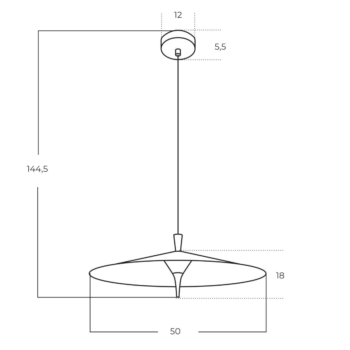 Lampa wisząca STIG DIMM czarna AZ5905 - AZzardo - obrazek 4