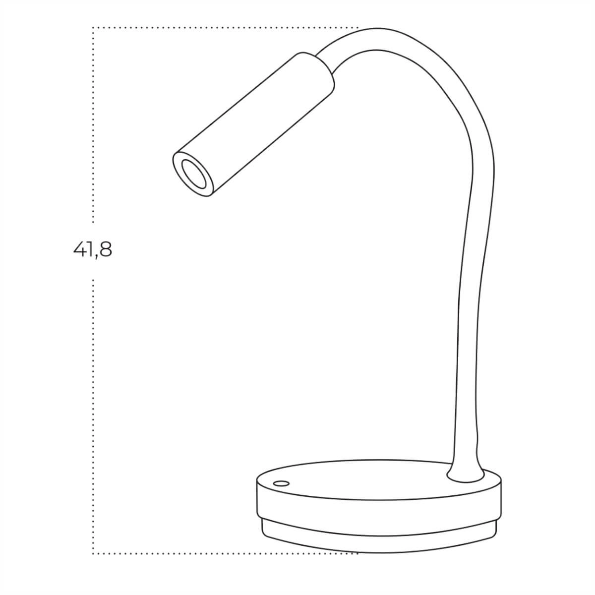 Lampa stołowa z funkcją ładowania NFC OLMO DIM czarna AZ5912 - AZzardo - obrazek 4