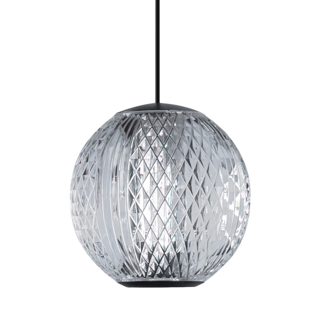 Lampa wisząca szklany klosz LED 3000K EDEM 1 czarna AZ6015 - AZzardo - obrazek 2