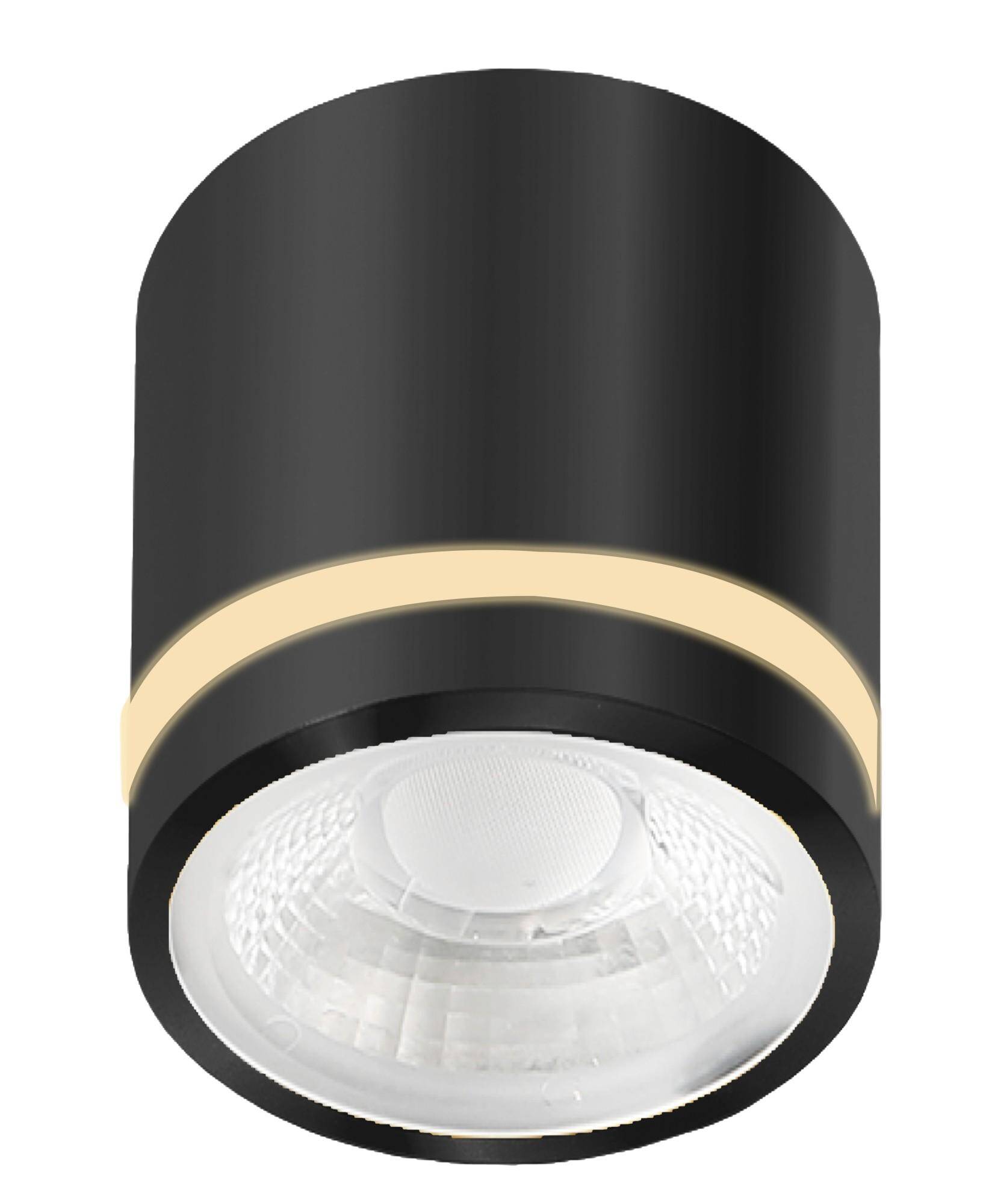 Lampa sufitowa nowoczesna czarna VICI IP44 12W CCT SWITCH BK AZ6039 - AZzardo