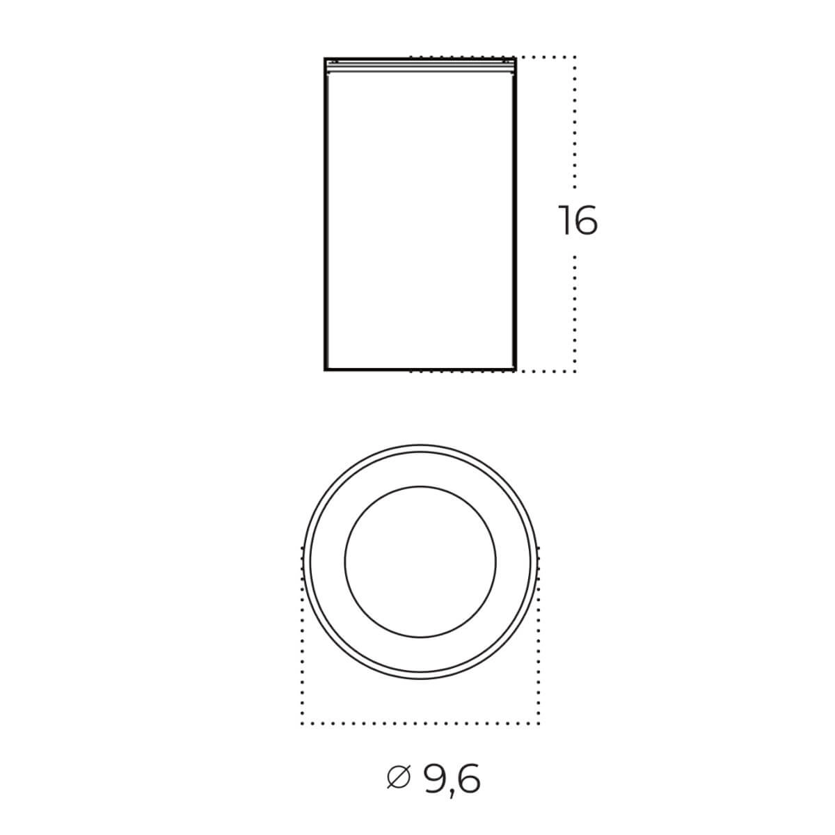 Lampa sufitowa ROTOR IP65 BK AZ6075 - AZzardo - obrazek 2