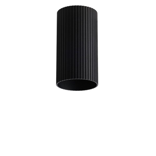 Klosz ryflowany LUCAS RIBBED TUBE 10 BK AZ6126 - AZzardo