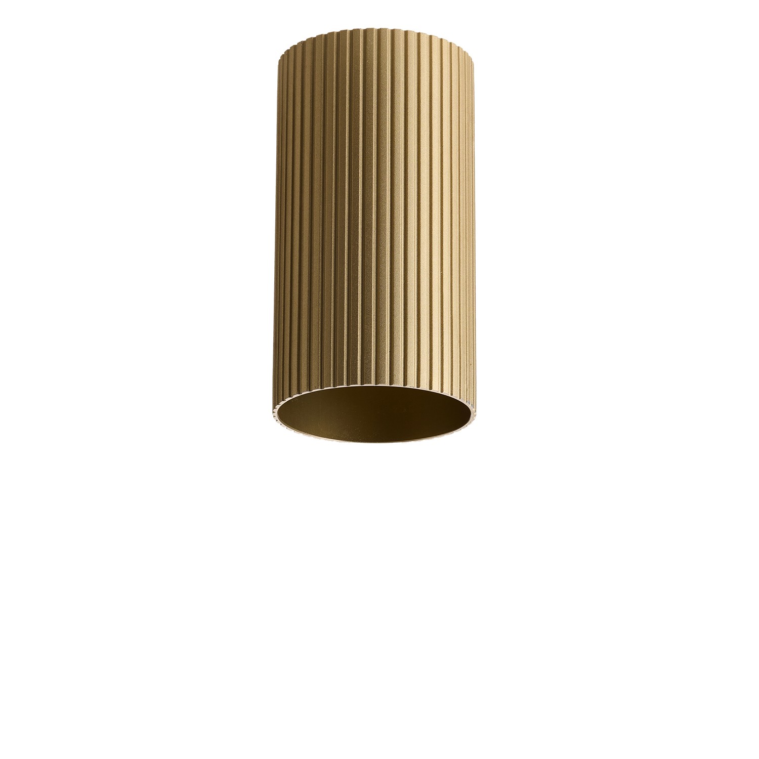 Klosz ryflowany LUCAS RIBBED TUBE 10 BRASS GOLD AZ6128 - AZzardo
