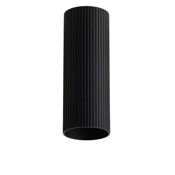 Klosz ryflowany LUCAS RIBBED TUBE 40 BK AZ6142 - AZzardo