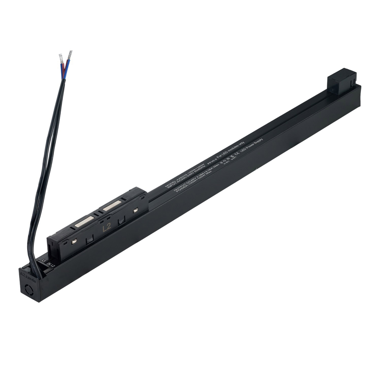 Zasilacz ALFA TRACK MAGNETIC DRIVER 2LINE 100+100W INSIDE WH AZ6233 - AZzardo
