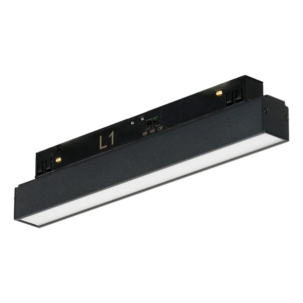 Lampa do szyn magnetycznych ALFA SAGA 2LINE 12W CCT SWITCH DIM BK AZ6236 - AZzardo