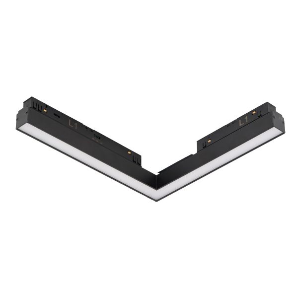 Lampa do szyn magnetycznych ALFA SAGA 2LINE CORNER A 24W CCT SWITCH DIM BK AZ6244 - AZzardo