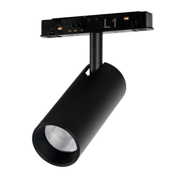 Lampa do szyn magnetycznych ALFA NIKO 2LINE 12W CCT SWITCH DIM BK AZ6250 - AZzardo