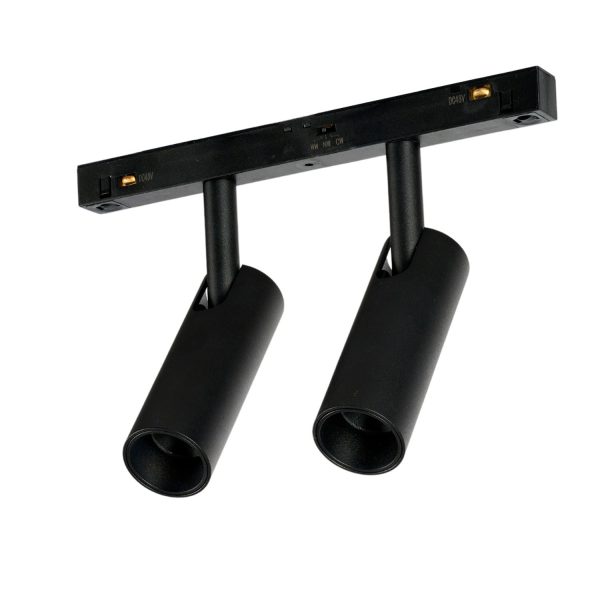 Lampa do szyn magnetycznych ALFA NIKO 2 2LINE 2X7W CCT SWITCH DIM BK AZ6252 - AZzardo