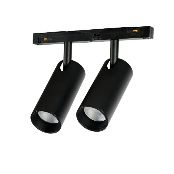 Lampa do szyn magnetycznych ALFA NIKO 2 2LINE 2X12W CCT SWITCH DIM BK AZ6253 - AZzardo