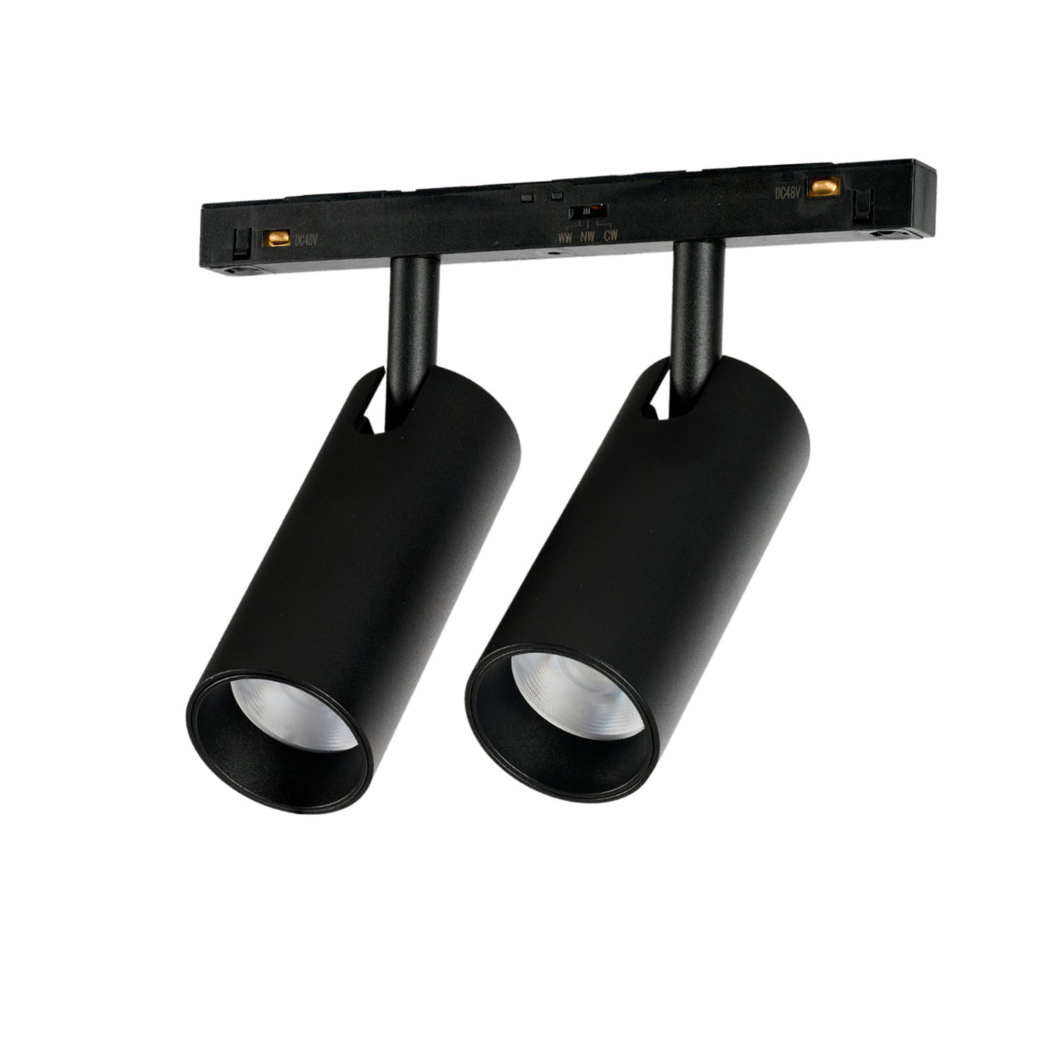Lampa do szyn magnetycznych ALFA NIKO 2 2LINE 2X12W CCT SWITCH DIM BK AZ6253 - AZzardo