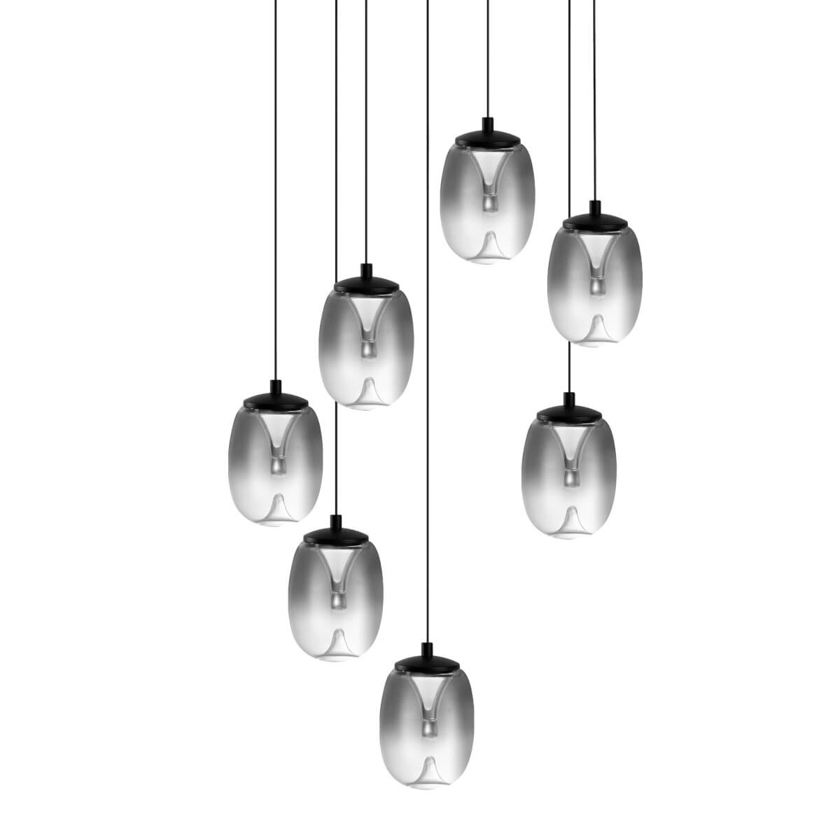 Lampa wisząca czarna PAMELA 11 ROUND 7 AZ6270 - AZzardo