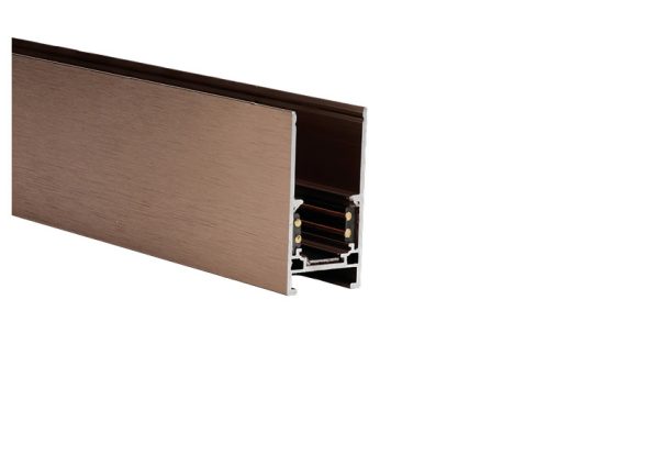 Szyna magnetyczna ALFA MAGNETIC52 3m + 2x END CAP ANODISED CHOCOLATE AZ6360 - AZzardo