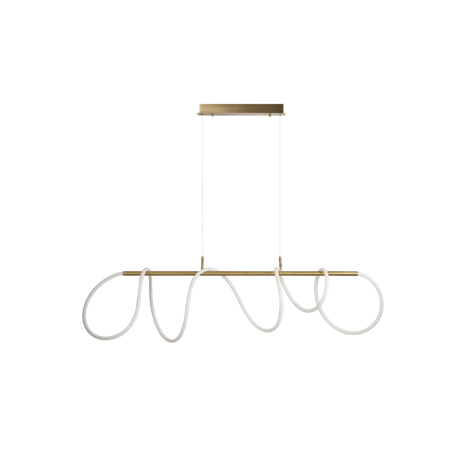 Lampa wisząca designerska złota wąż do salonu ZIGZAG GO AZ6528 - Azzardo