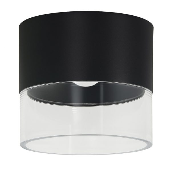 Lampa sufitowa do kuchni czarna LIMAN 10W CCT 3000-4000K AZ6550 - AZzardo
