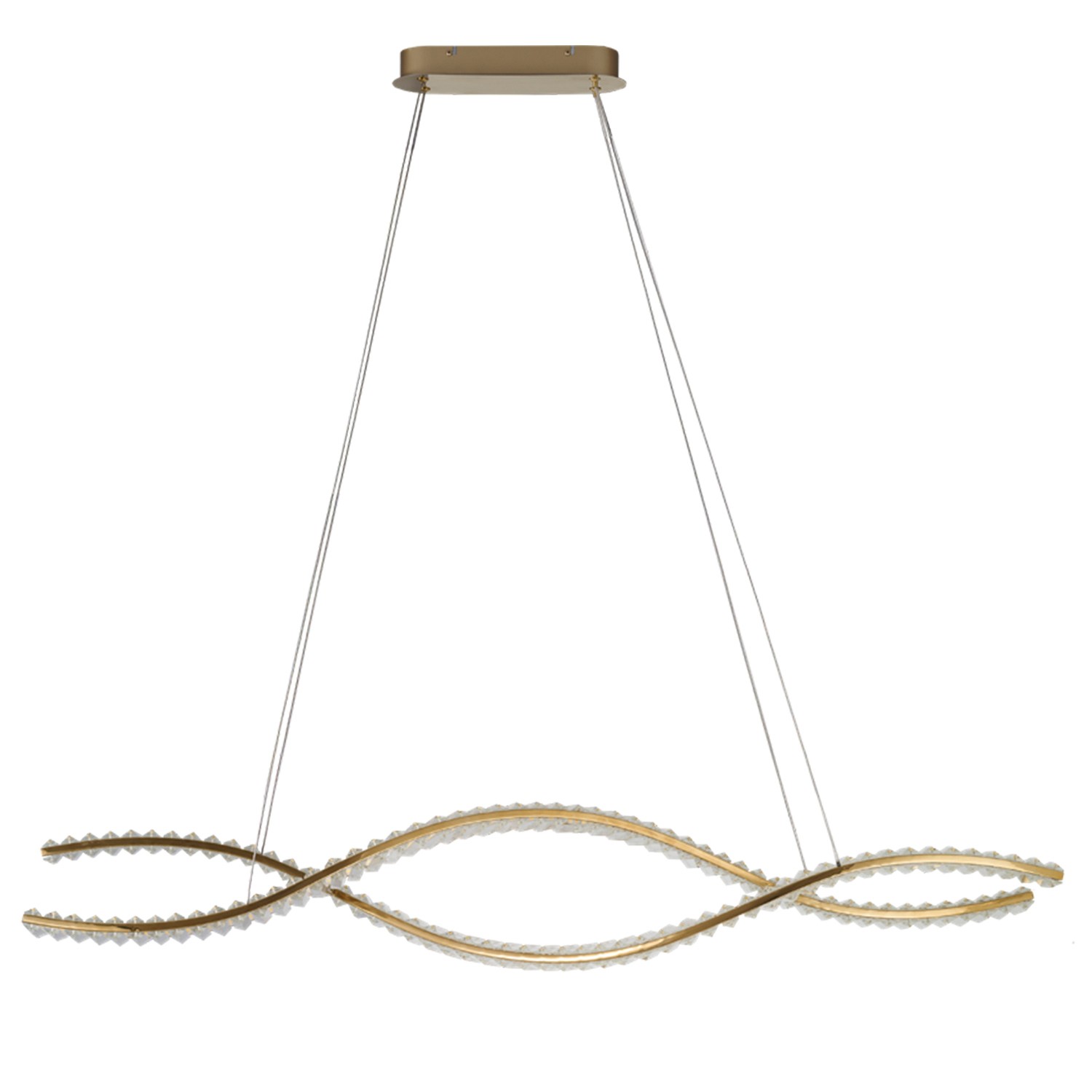 Lampa wisząca SPARK WAVES 120 CCT DIMM złoty AZ6563 - AZzardo