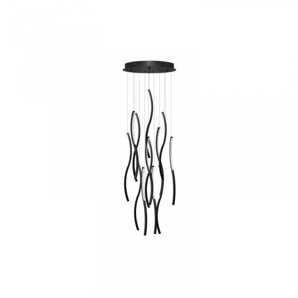 Lampa wisząca FLOW 13 3-STEP DIMM 3000K BK AZ6817 - AZzardo