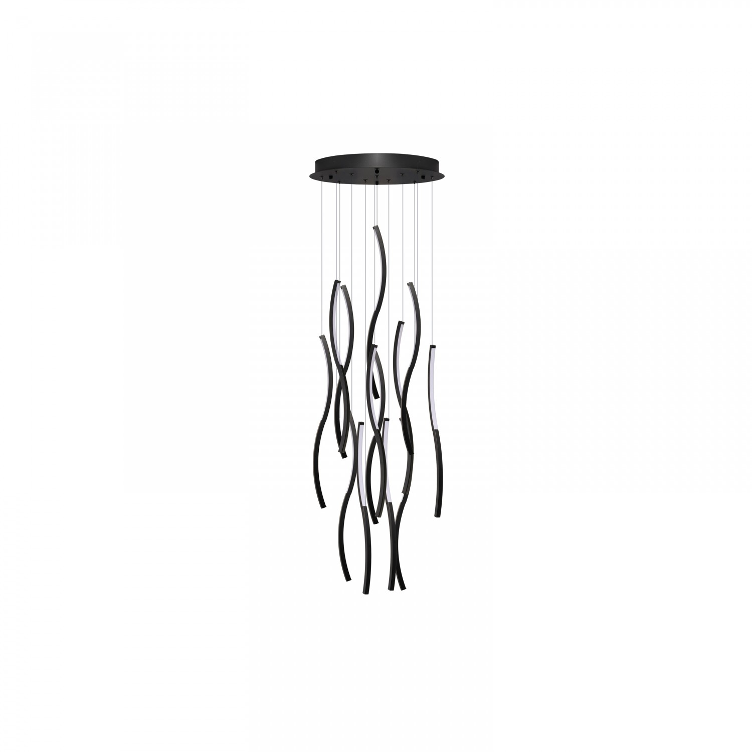Lampa wisząca FLOW 13 3-STEP DIMM 3000K BK AZ6817 - AZzardo
