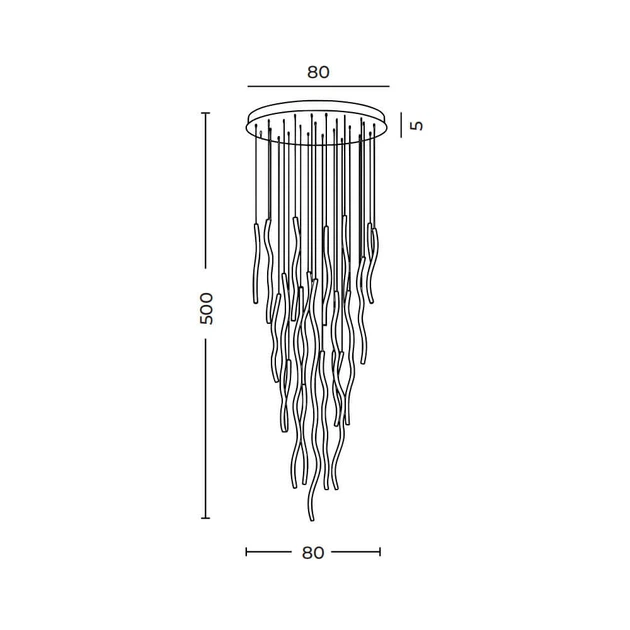 Lampa wisząca FLOW 41 3-STEP DIMM 3000K GO AZ6818 - AZzardo - obrazek 3