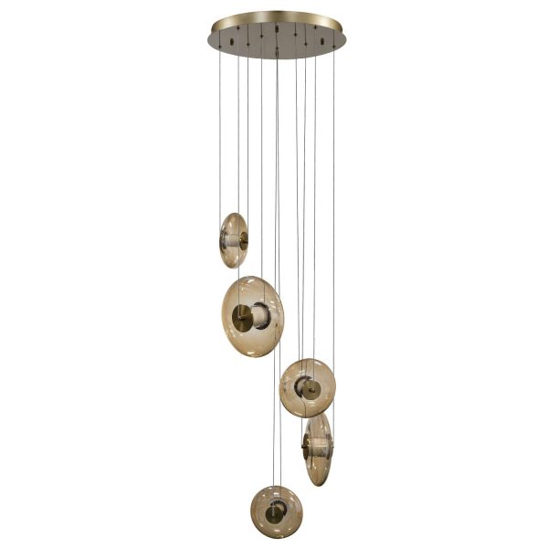 Lampa wisząca ANDORA 5 3-STEP DIMM AMBER AZ6886 - AZzardo