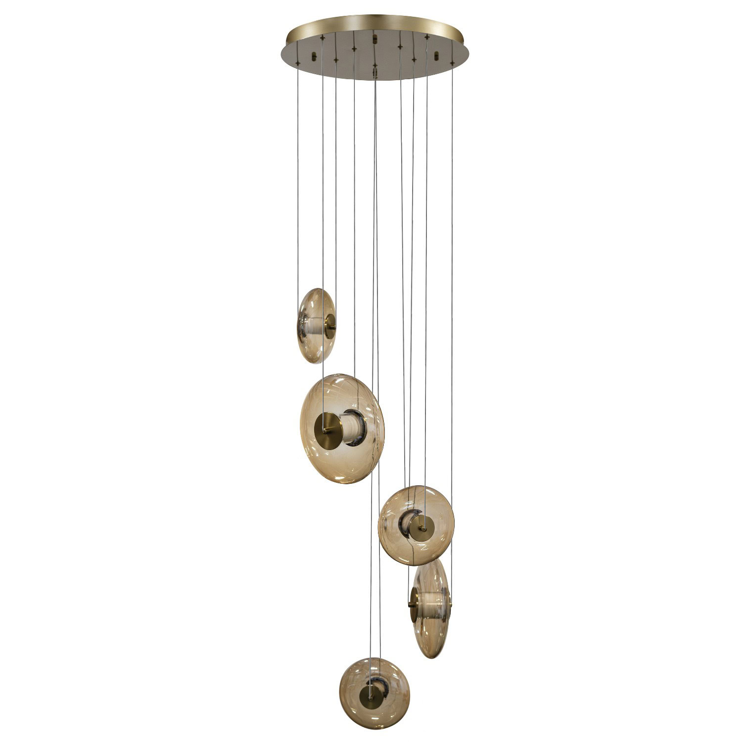 Lampa wisząca ANDORA 5 3-STEP DIMM AMBER AZ6886 - AZzardo