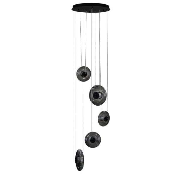 Lampa wisząca ANDORA 5 3-STEP DIMM SMOKY AZ6887 - AZzardo