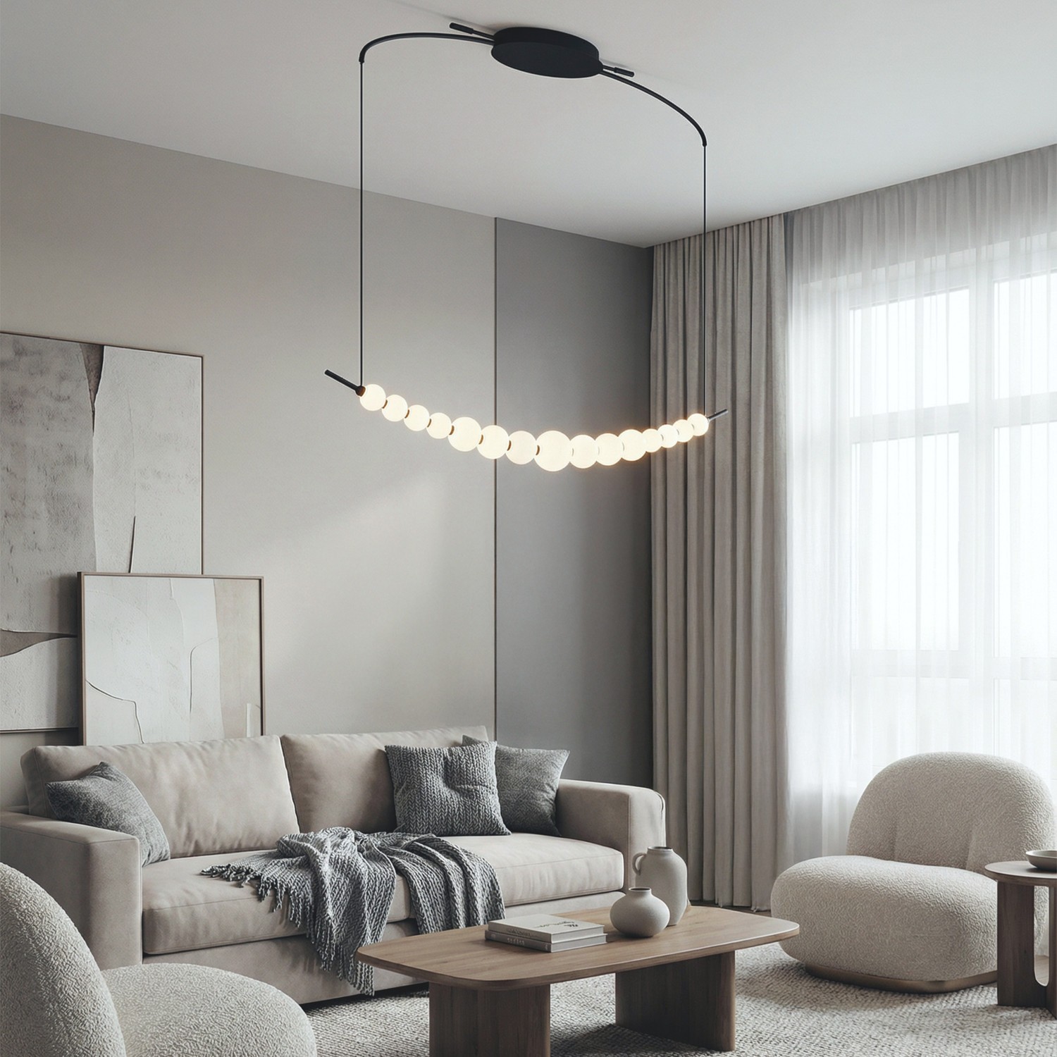 Lampa wisząca PERLA LINE 3-STEP DIMM BK AZ6896 - AZzardo