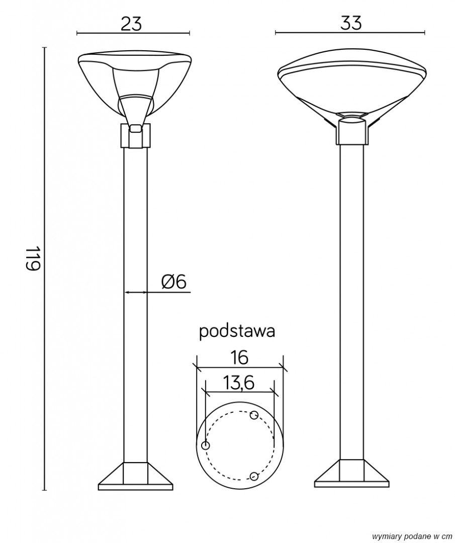 Lampa stojąca zewnętrzna TEO 2 - SU-MA - obrazek 4